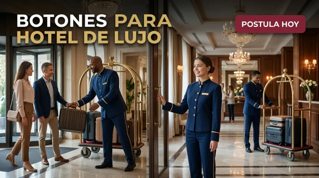 Botones para hotel de lujo