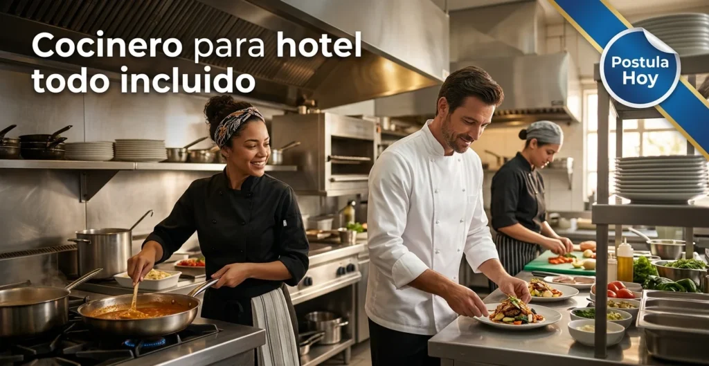 Cocinero para hotel todo incluido